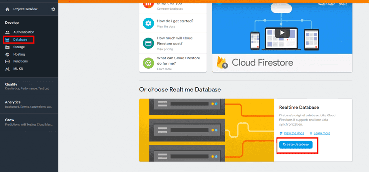 Create Database