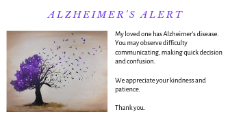 Alzheimer's Alert Cards content media