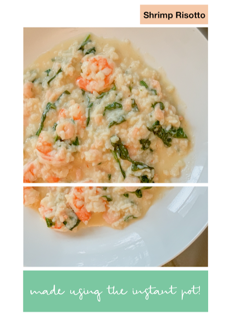 Asiago shrimp or lobster risotto with spinach is a Rich & Kitch favorite instant pot recipe! This is a lighter, healthier risotto by using shrimp or langostinos (wild-caught lobster tails) as the protein & has nutritional value with spinach as the veggie! We love this healthy & well-balanced meal for a date night in with your significant other! Read more about this kitchensinkit recipe here!