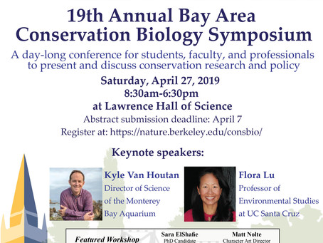 Bay Area Conservation Biology Symposium: Saturday April 27