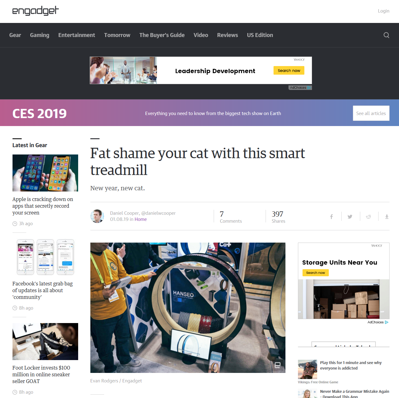 THE LITTLE CAT ON ENGADJET content media