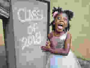 happy black girl