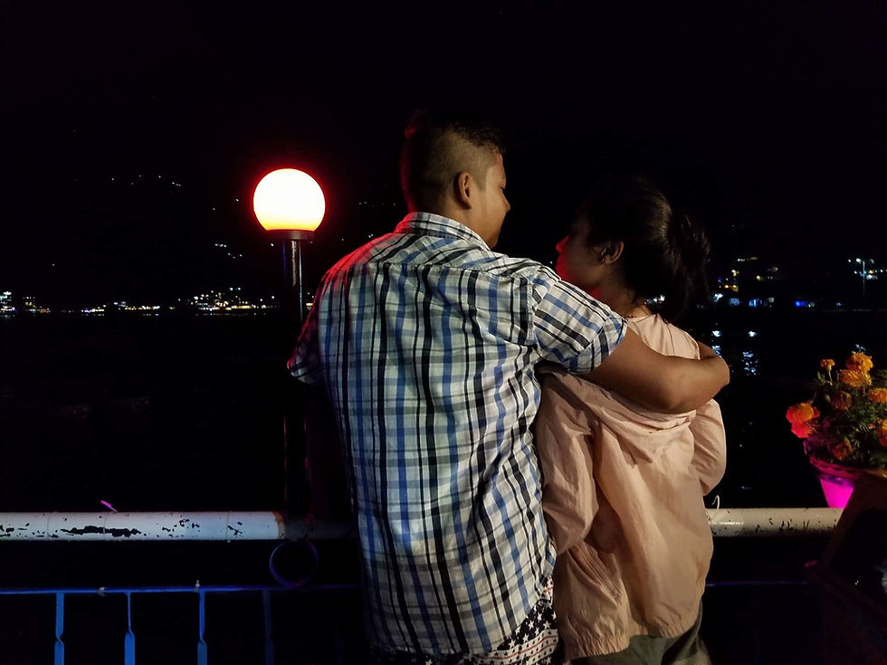 having some pleasent moment with my love in PAME, Lakeside, Pokhara