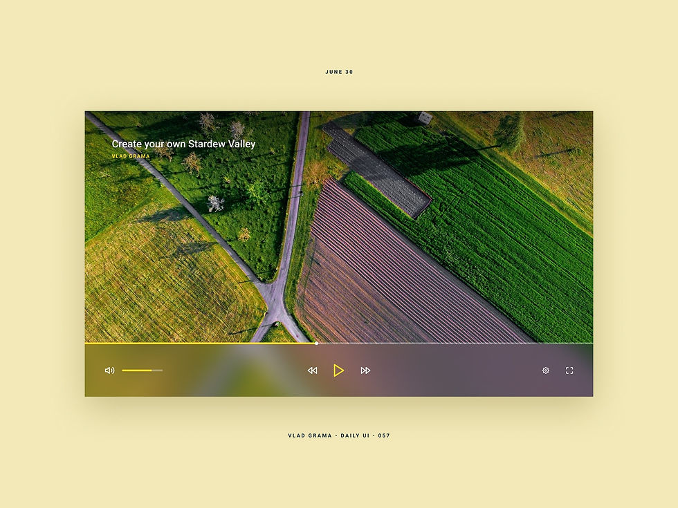 Video Player UI Design