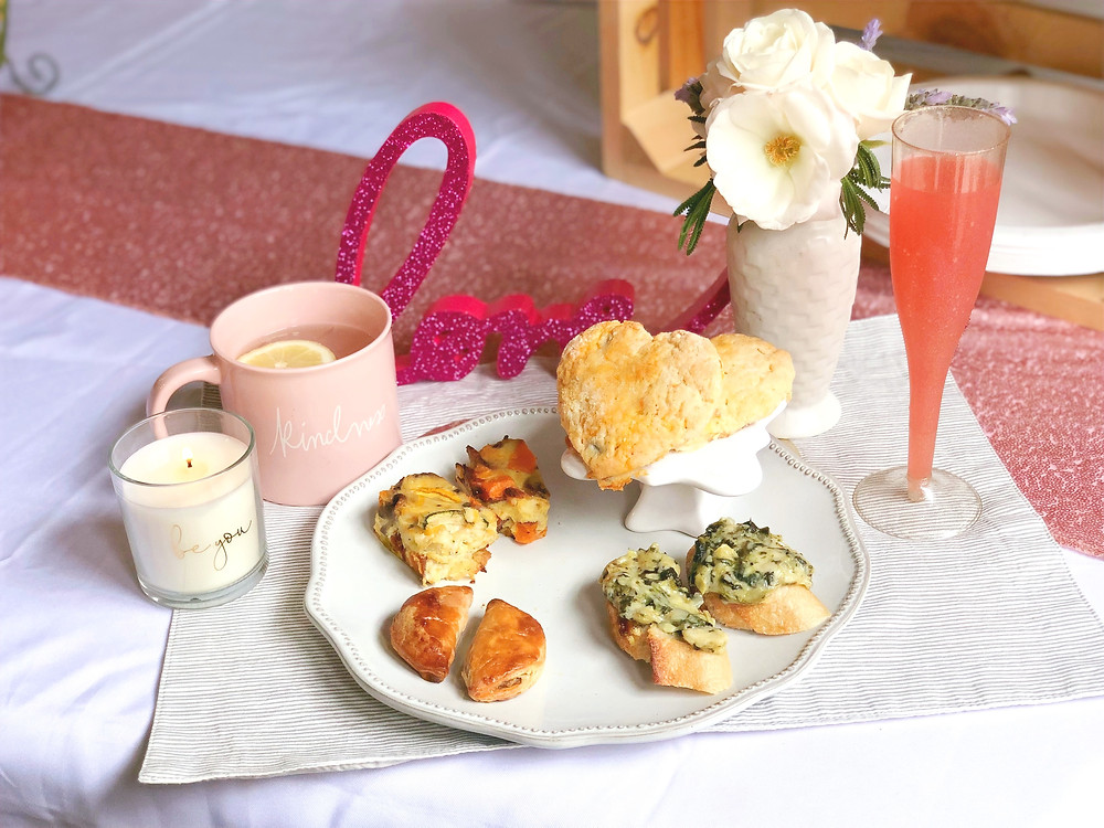 Galentine's Day potluck leftover breakfast