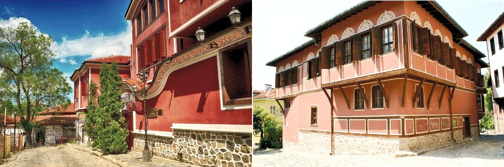 Plovdiv architecture maisons antiques