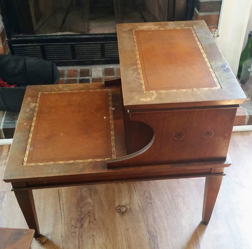 Wooden side table