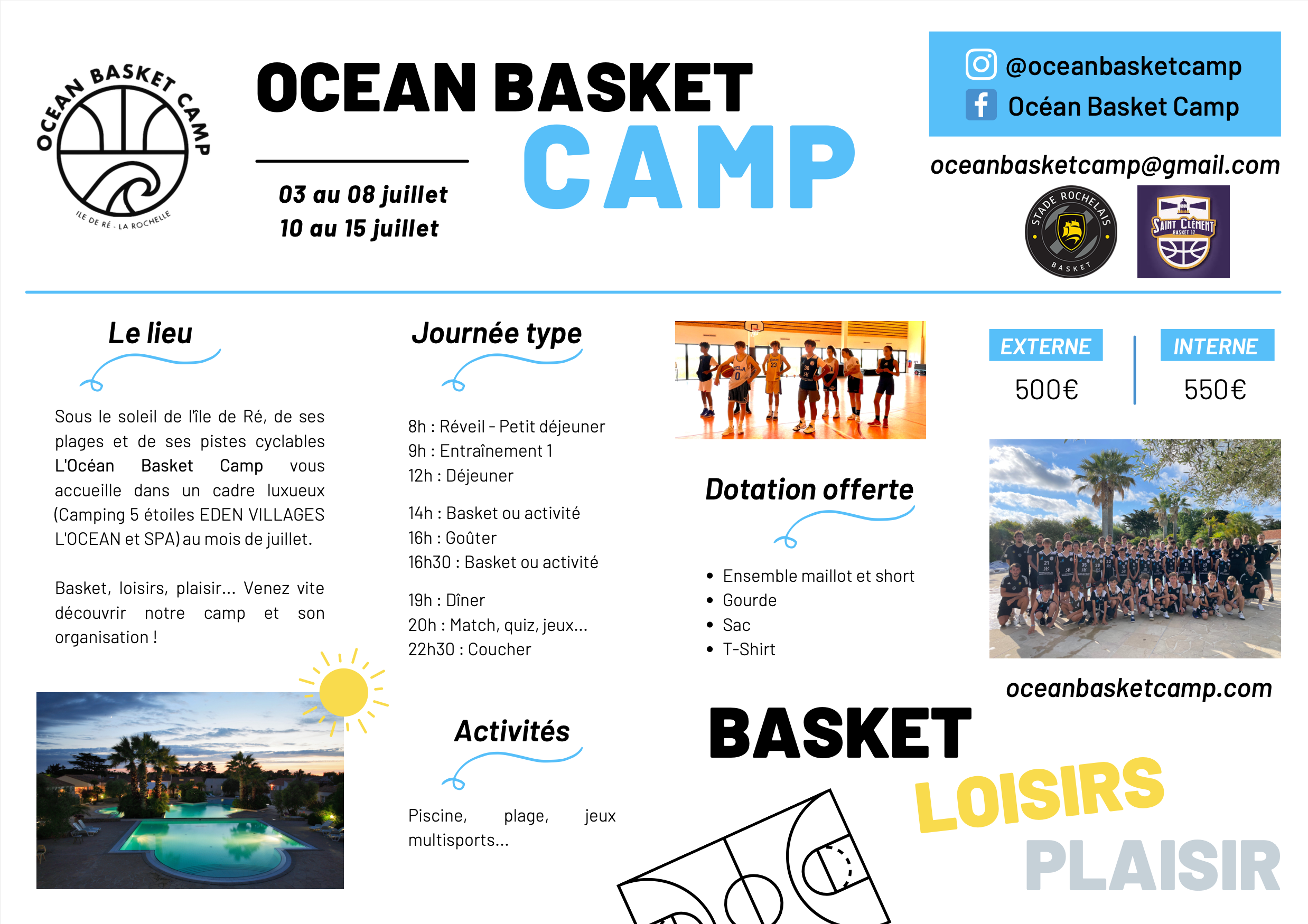 Seconde édition de l'Océan Basket Camp 🤩 content media