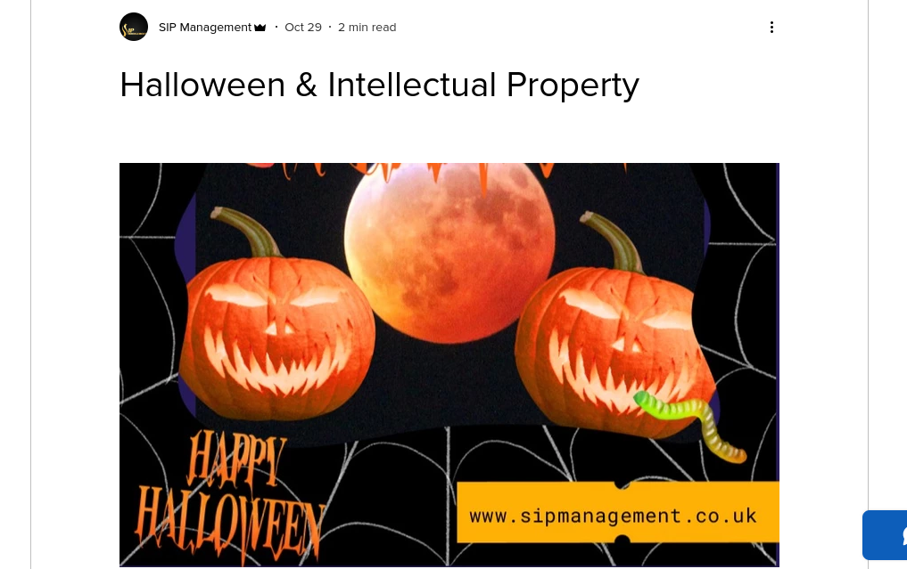 New blog post , Halloween & IP content media
