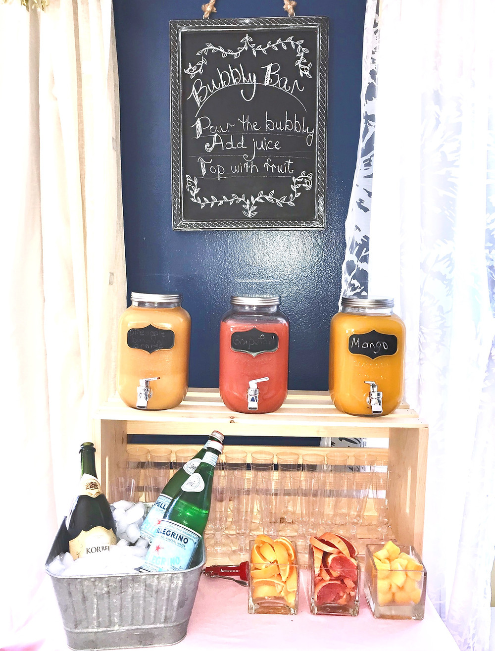 easy mimosa bar
