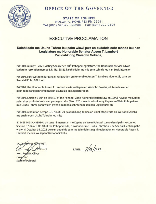 Special Election/Usuhs tohrohr October 14, 2021 content media