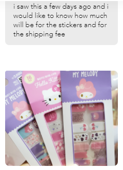 Re: "My Melody & Hello Kitty Daiso Korea Gel Nail Strip" content media