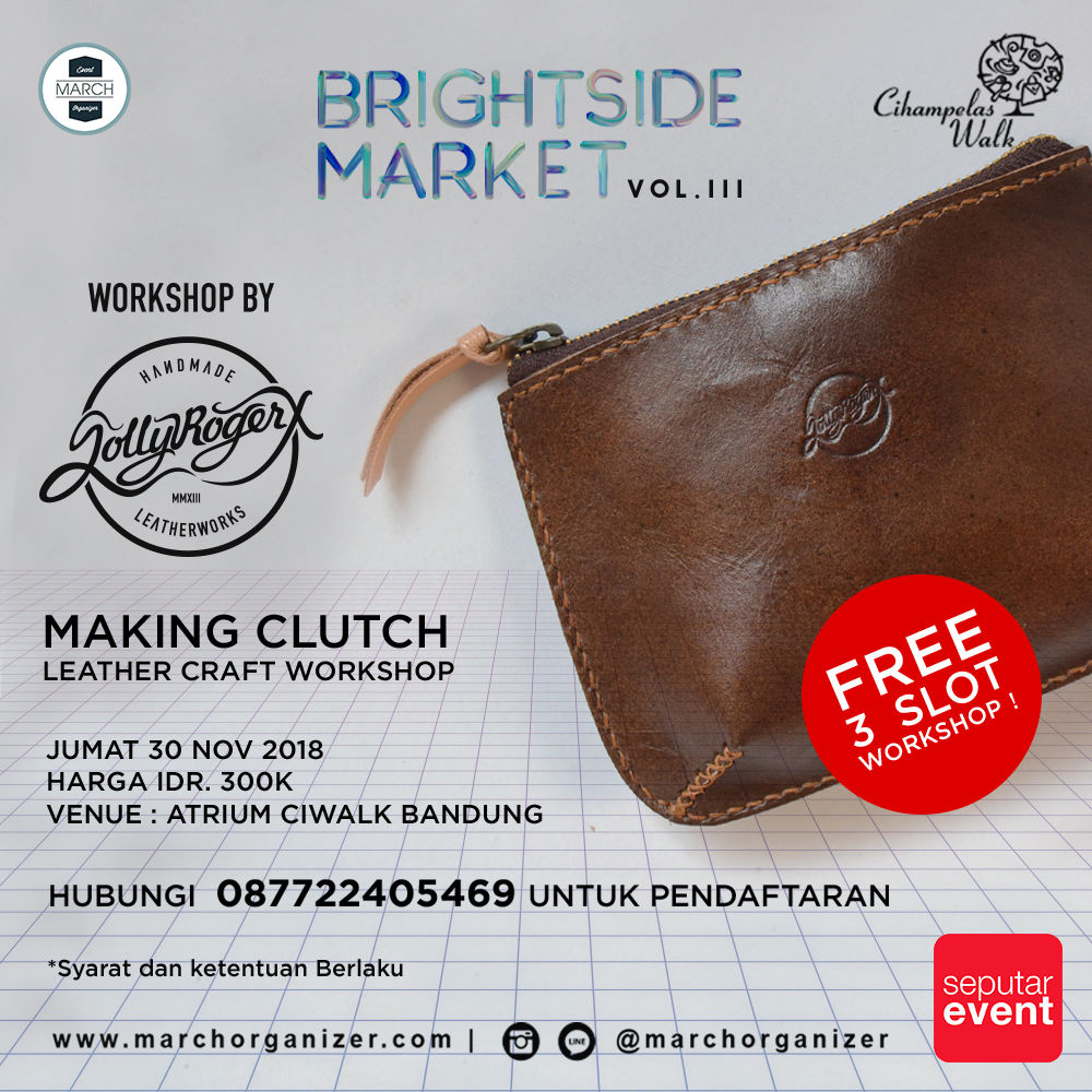Leather Craft Bandung Brightside Market seputarevent