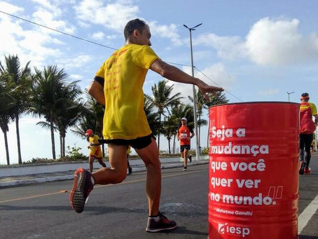 Campanha COPINHO NO LIXO incentiva atletas a jogarem seus copinhos nos pontos de coleta - MMJPA 2019
