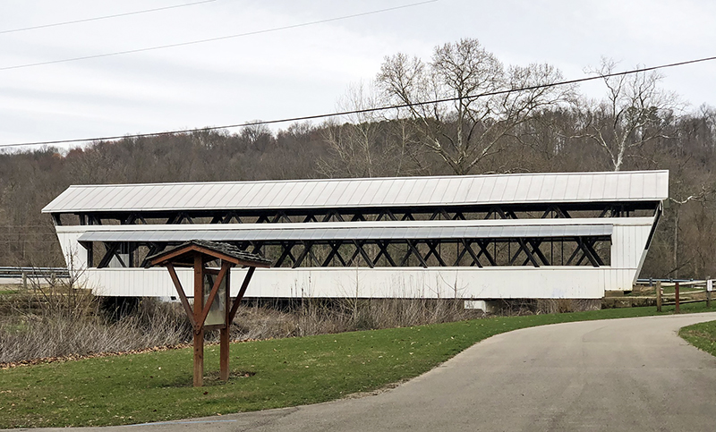 Johnston Covered Bridge Johnson Covered Bridge Lancaster Ohio Two Glaciers Park