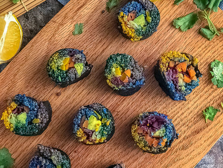 Rainbow Unicorn Sushi Rolls