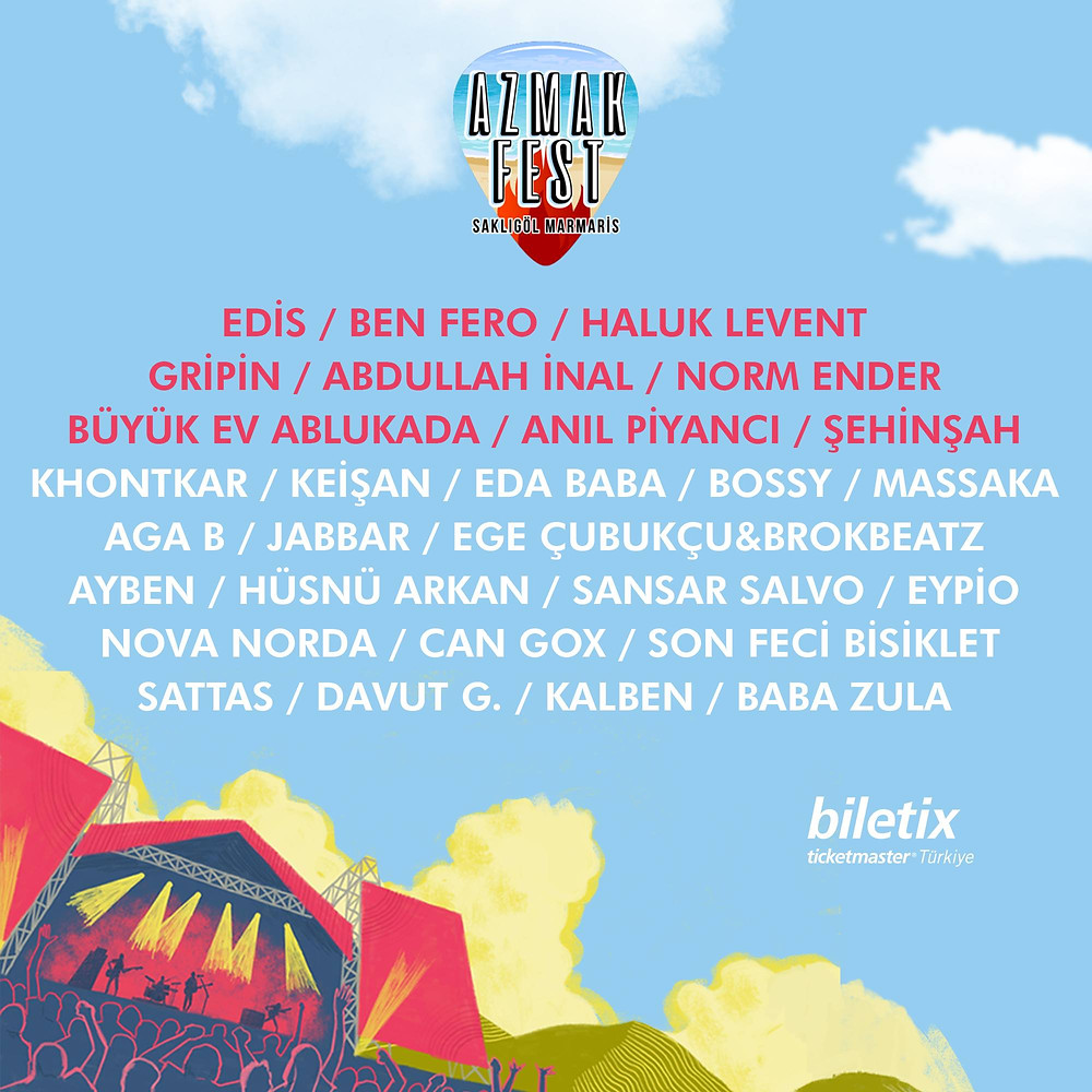 Unutamayacağın bir festival gümbür gümbür geliyorrr!🔥🔥 #AzmakFest’te kimler mi var? 👇 Biletler Biletix’te.