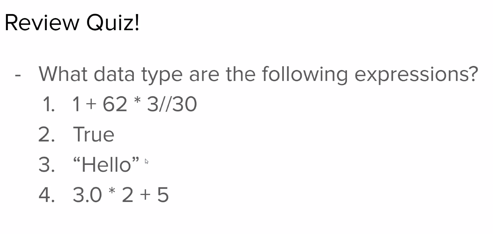 Class 3 - If Statements and Boolean Expressions content media