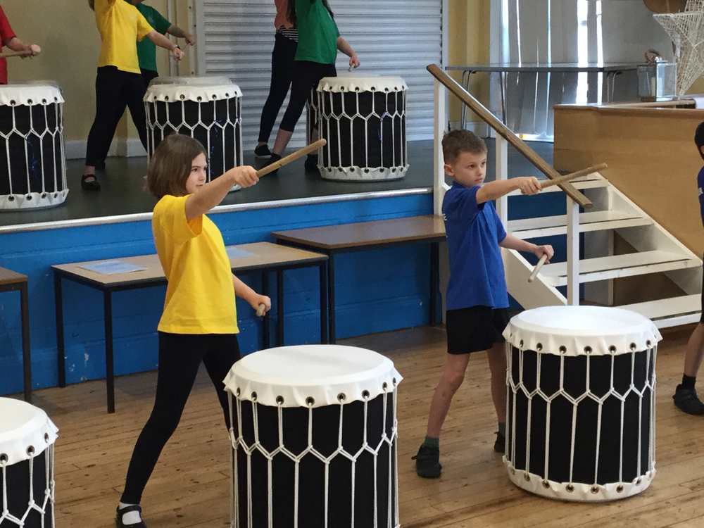Taiko Drumming at our School