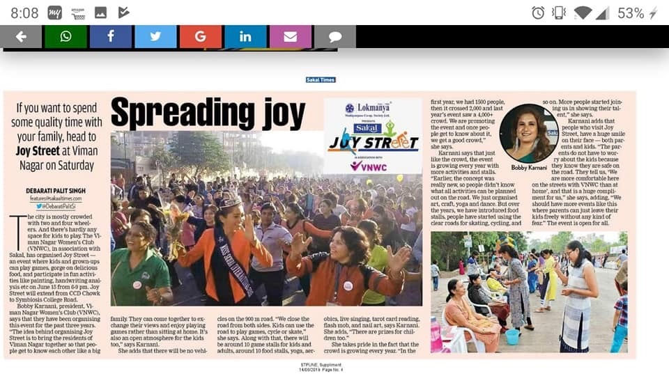 Why Vkman Nagar Rocks thanks to creative & innovative events by VNWC