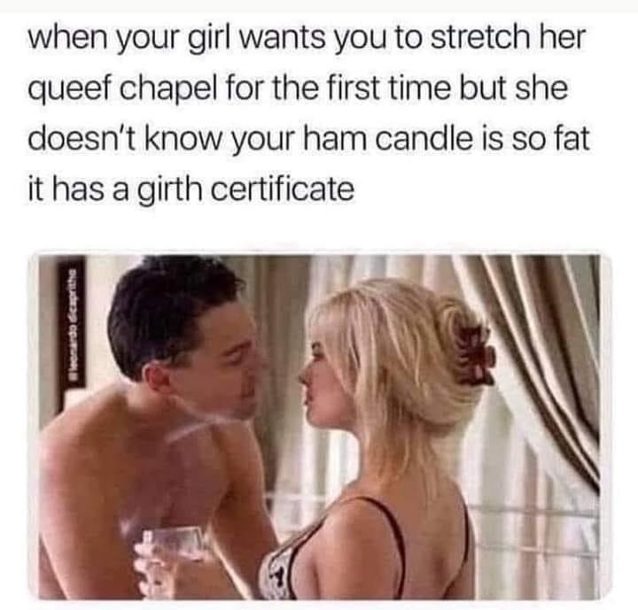 Stretch queef chapel ham candle girth certificate