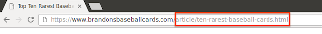 Google référencement - Des urls simple exemple 2