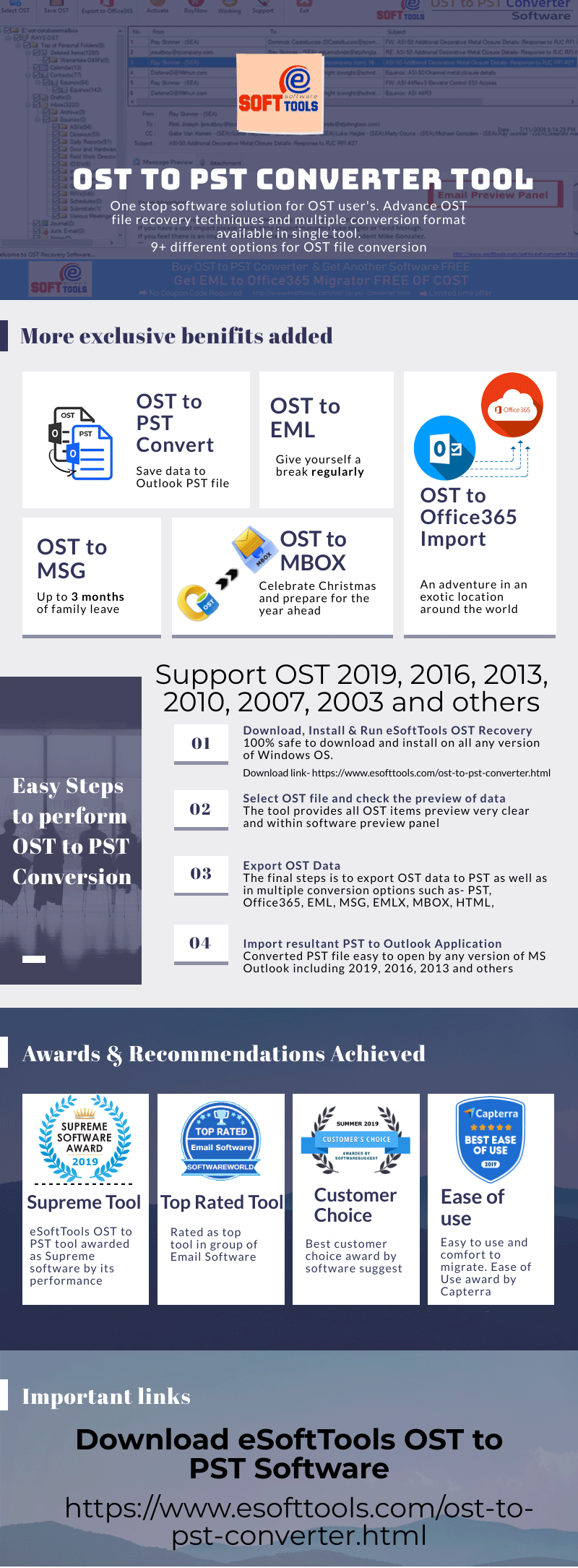 Export OST to PST Exchange 2016 content media