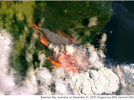Australia Bush Fires Seen from Space, Creates Its Own Weather