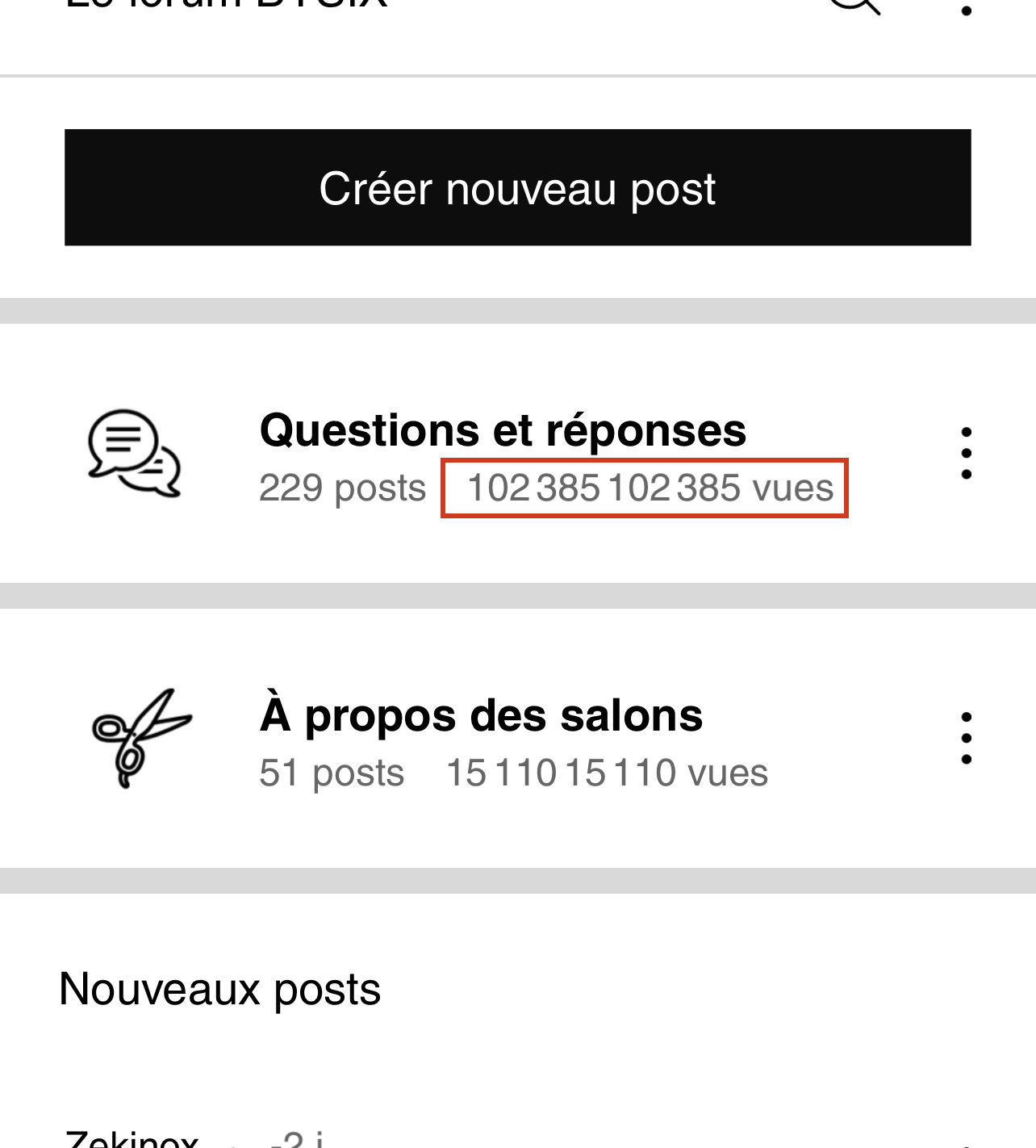 Wix forum display bug content media