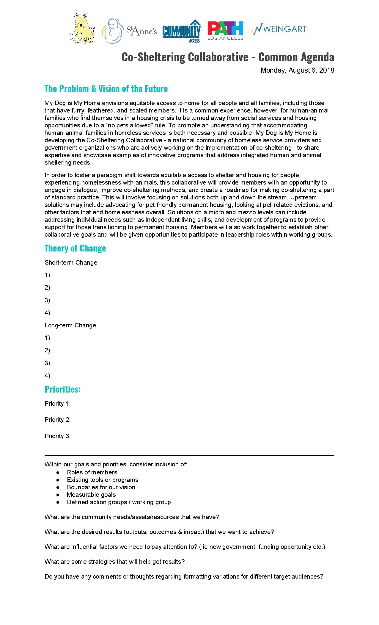 Common Agenda content media