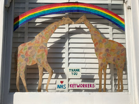 The Little Giraffe House’s tribute to all the key workers. Thank you.