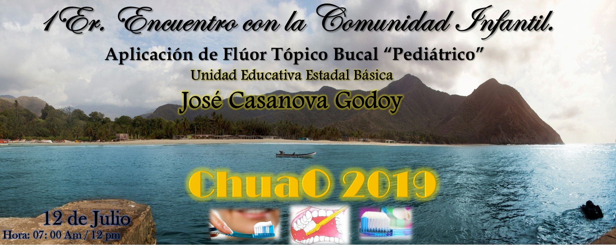 Hola, por aqui dejando la invitacion a la jornada de aplicacion de fluor topico bucal infantil, en la poblacion de chuao "Choroni" content media