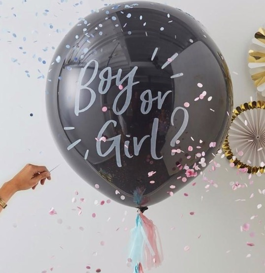 Balloon pop gender reveal