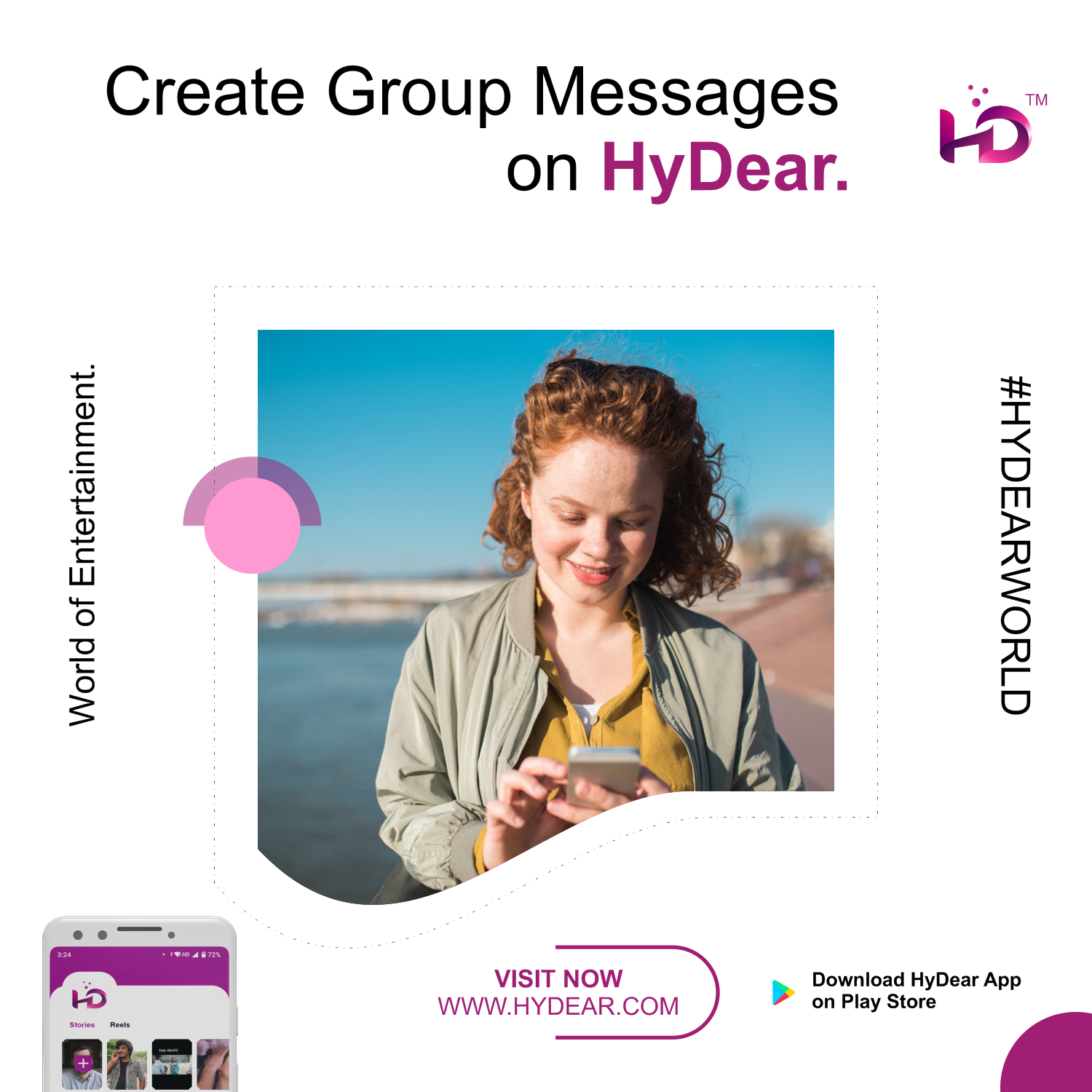 Hydear have various interesting upgraded features content media