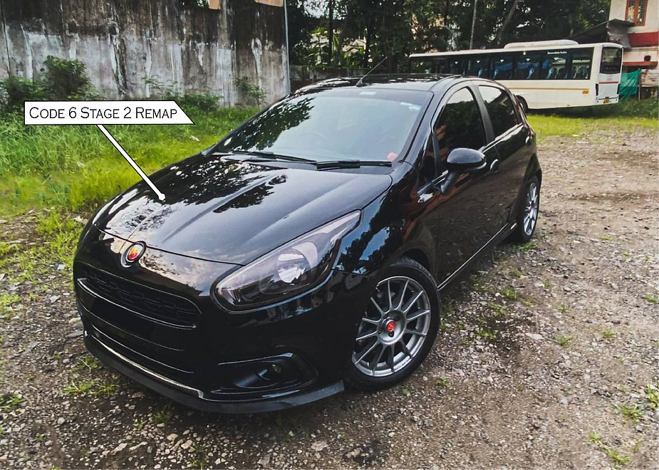 Modified Fiat Abarth Punto with stage 2 custom remap by Code 6