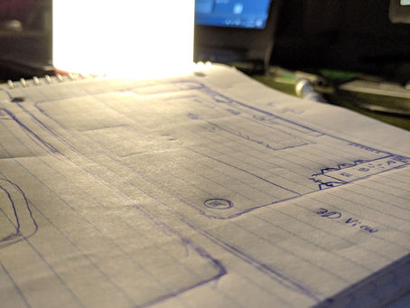 Sketching for the iPad design!