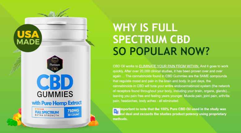 Owl Premium CBD Gummies Review: Advance CBD with Pure Contents? content media