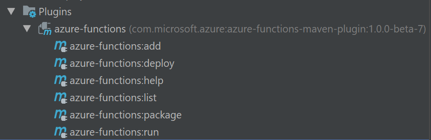 Running functions locally using the Azure Functions maven plugin
