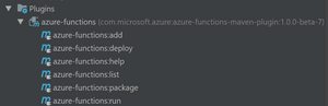 Running functions locally using the Azure Functions maven plugin