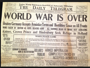 100 year anniversary of the end of ww1