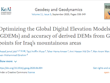 Optimizing the Global Digital Elevation Models (GDEMs) and accuracy of derived DEMs from GPS points.