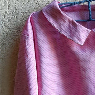Camicia donna a manica lunga con colletto alla francese