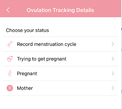 Track your menstrual cycle content media