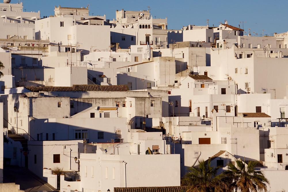 Casa Colina Blanca area before the tall chimney and new arch window were fitted. Vejer.