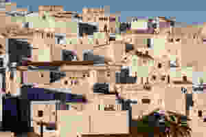 Casa Colina Blanca area before the tall chimney and new arch window were fitted. Vejer.