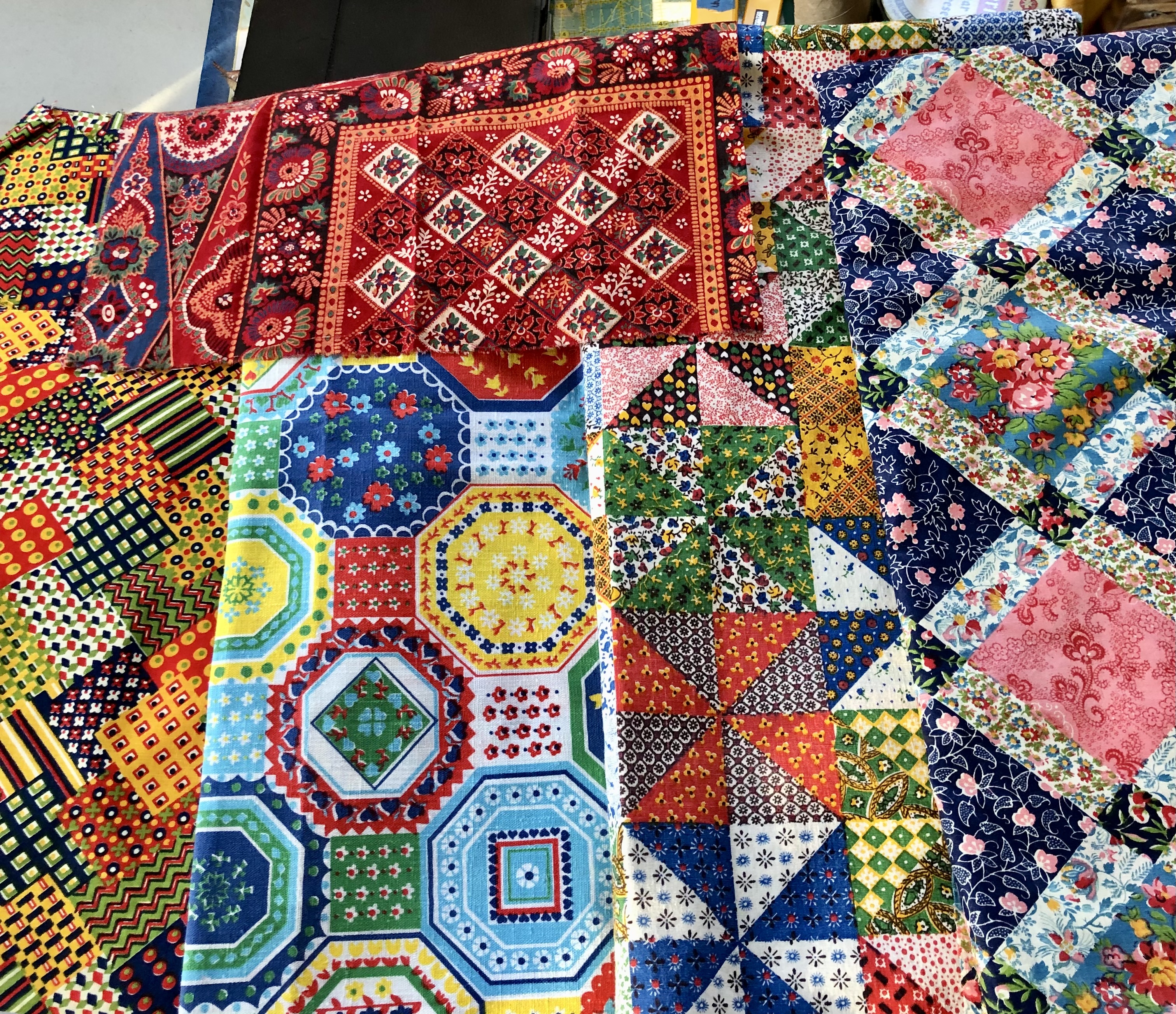Printed patchwork content media
