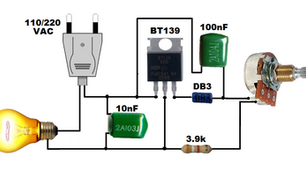 L93, 1000 Watts Dimmer Circuit Using BT139