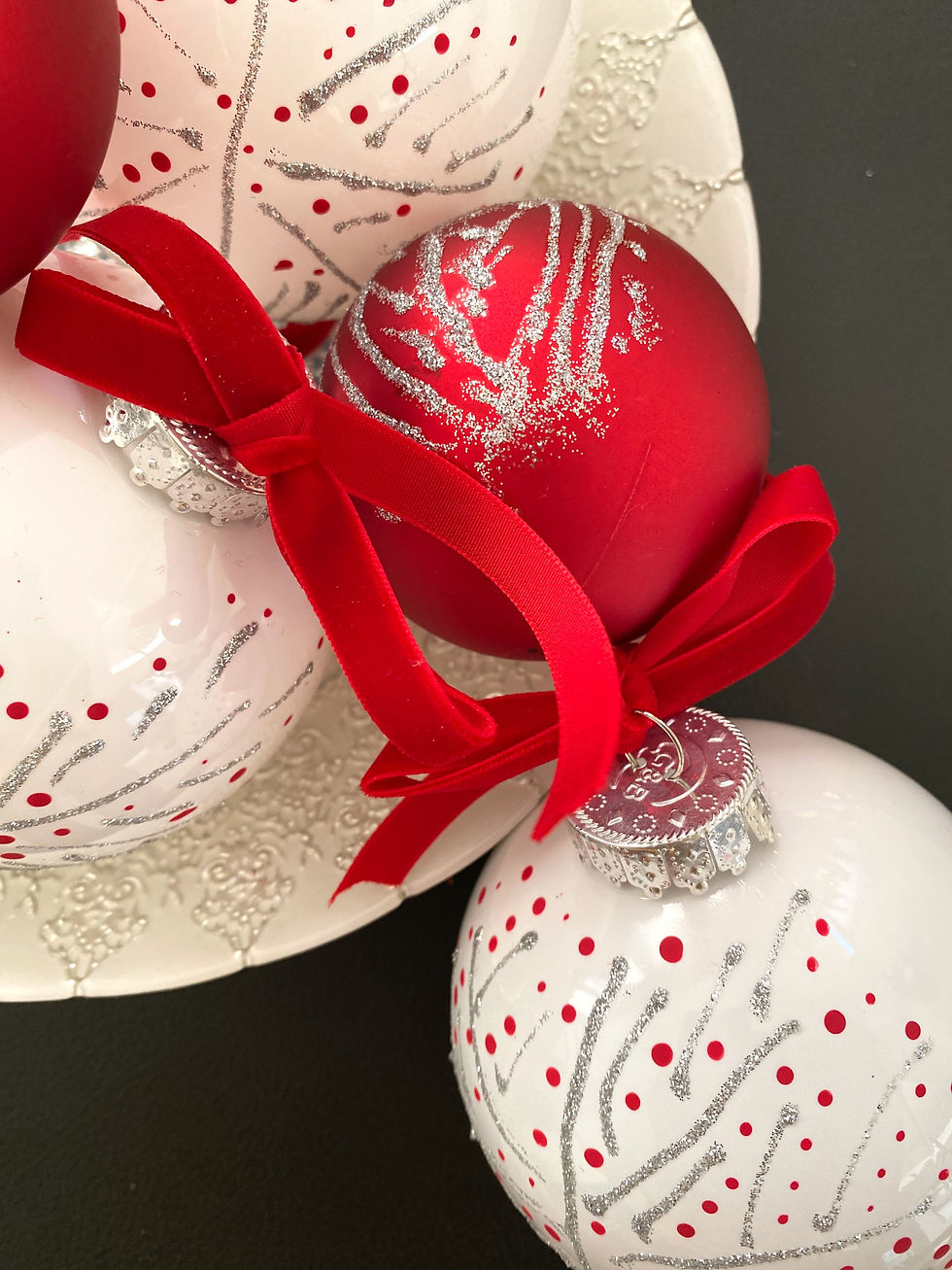 A simple and easy DIY Christmas Ornament. DIY these beautiful Nordic Ornaments to add the perfect touch of whimsy to your holiday decor. #holidaydecor #DIYornament #christmasornament