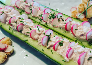 Barquettes de concombre, thon au fromage frais de Madame Loïk