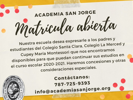Matrícula abierta